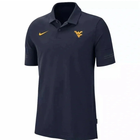 Nike West Virginia Mountaineers Stretch Polo Shirt Men’s 2XL NWT - Picture 1 of 9